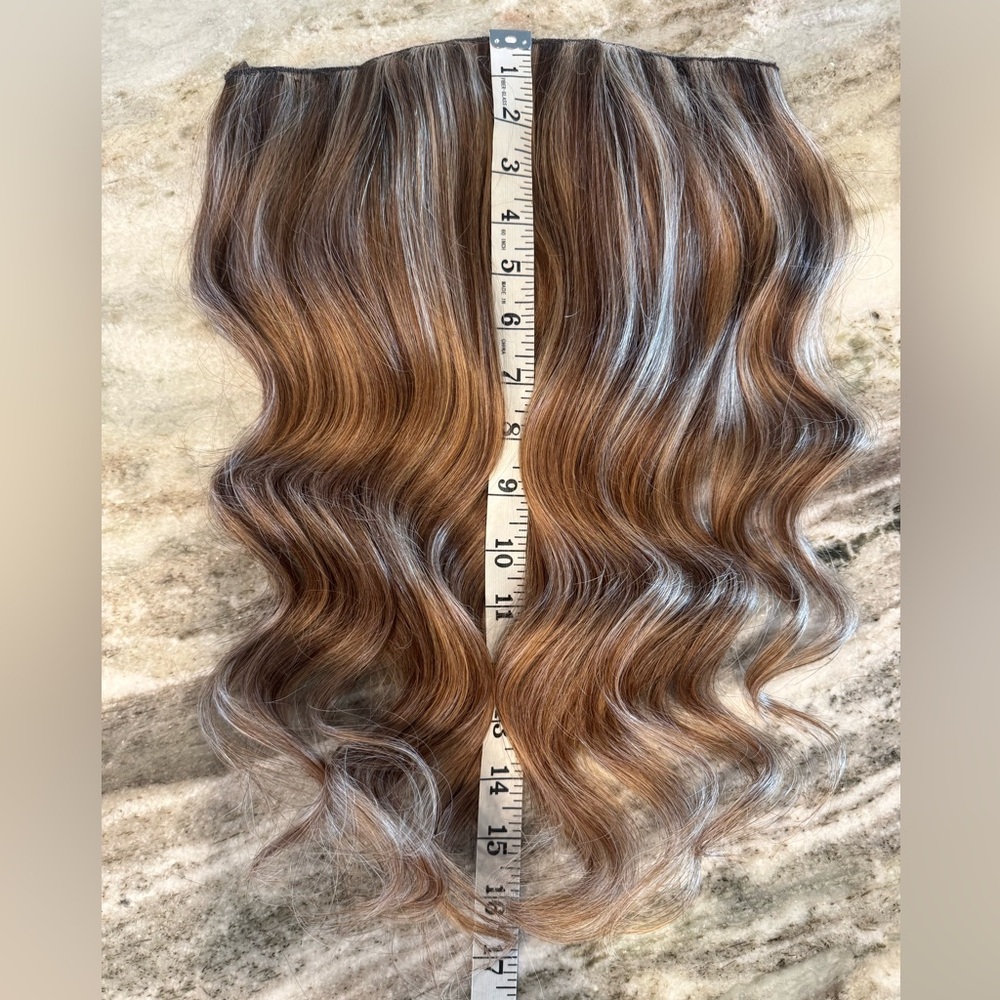 Full Shine brand human hair U part half wig 14-16in - Picture 10 of 16